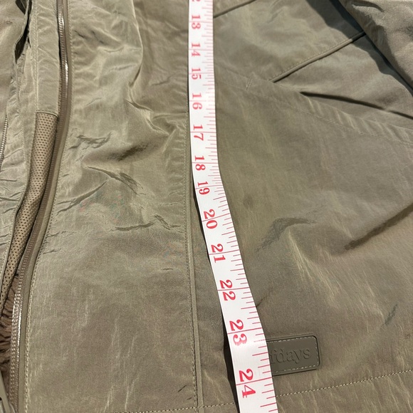 Halfdays-Hooded Windbreaker olive Green Jacket - Picture 5 of 9